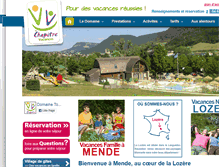Tablet Screenshot of chapitre-vacances.com
